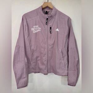 Adidas United For Change Running Jacket Full Zip Athletic Size M